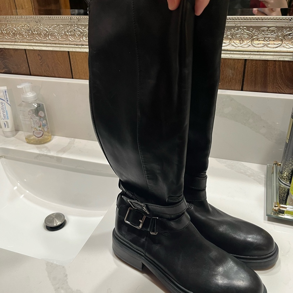 Women’s Black Leather Sam Edelman Boots